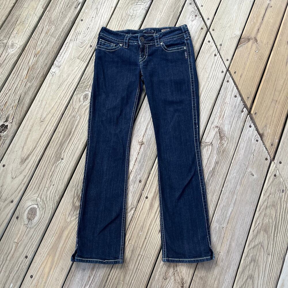 Silver Jeans Women's Mckenzie Slim Bootcut Jeans Dark Wash Size W30/L32